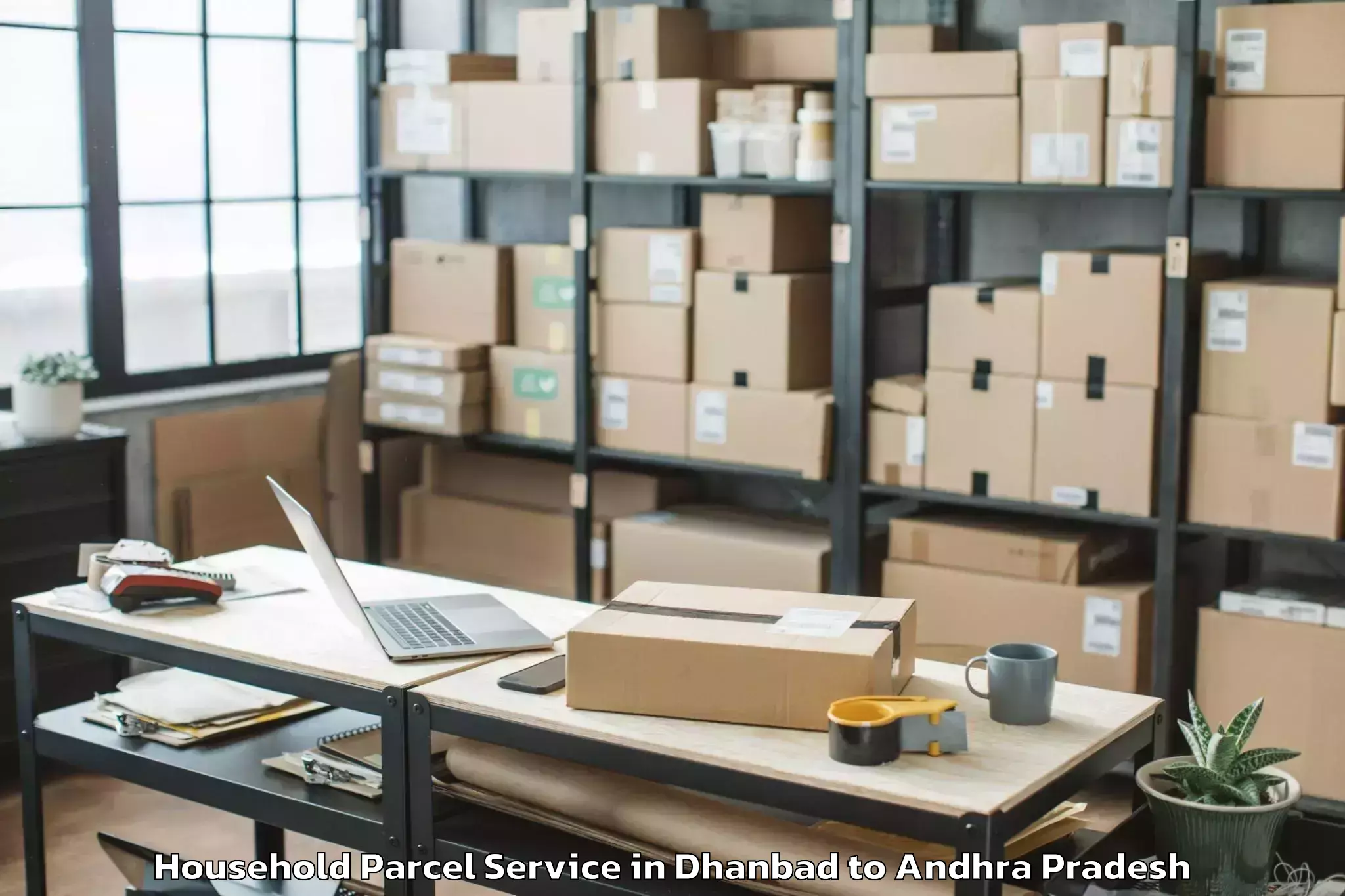 Easy Dhanbad to Tadimarri Household Parcel Booking